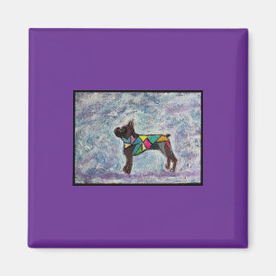 2" Square Magnet mit Boxer