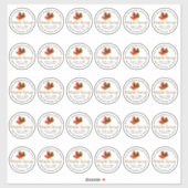 2" Standard Mason Jar Lid Etikett Ahornsirup (Blatt)