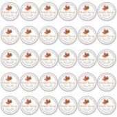 2" Standard Mason Jar Lid Etikett Ahornsirup (Vorderseite)