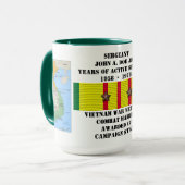 2 STERNE ZUR BEKÄMPFUNG DES MEERESVIETNAM-KRIEGES TASSE (Vorderseite Links)