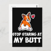 2 Stopp bei meinem Hintern Postkarte (Vorne/Hinten)