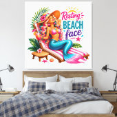 #2 Strand-Wandkunst Wrapped Leinwand (Glanz) (Insitu (Schlafzimmer))