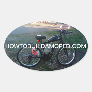 2-Stroke Motorrad-Motor Decal Kit Ovaler Aufkleber