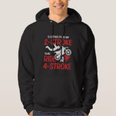 2 Stroke MX Motocross Dirt Bike Rider Supercross Hoodie (Vorderseite)