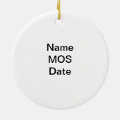 2. Stryker Kavallerie-Regiment-Verzierung Keramik Ornament (Hinten)