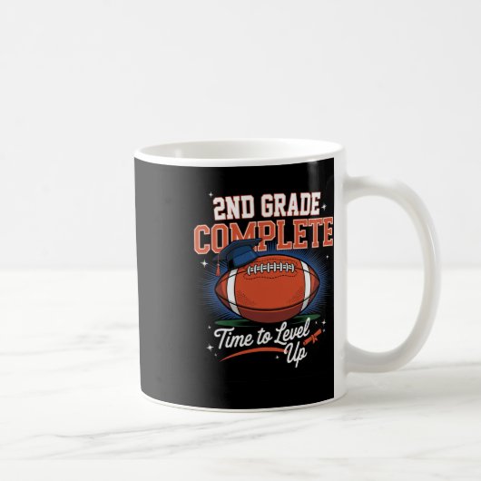 2. Stufe Vollzeit bis Fußball Level Up Last Kaffeetasse (Rechts)