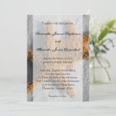 2 Sugar Starfish im Sand, Beach Wedding Einladung (Stehend Vorderseite)