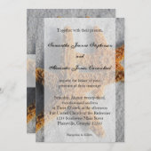 2 Sugar Starfish im Sand, Beach Wedding Einladung (Vorne/Hinten)