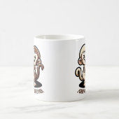 2 Süße Kapuziner Äffchen umarmen sich liebevoll Kaffeetasse (Mittel)