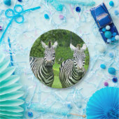 2 süße Zebras Pappteller (Party)