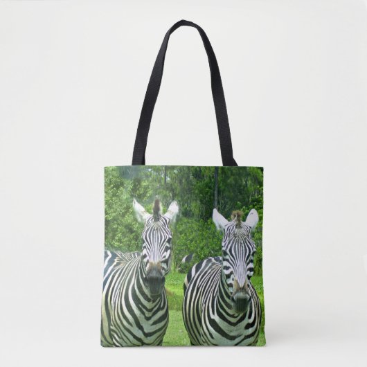 2 süße Zebras Tasche (Vorderseite)