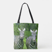 2 süße Zebras Tasche (Rückseite)
