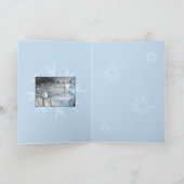 2 Swans in Winter Karte (Innenseite)