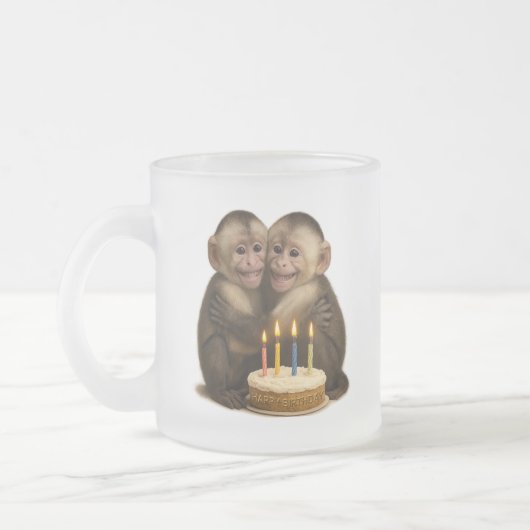 2 sweet Capuchin monkeys lovingly embrace each oth Mattglastasse (Links)