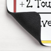 2 Teach ist 2 Touch-Leben 4 überhaupt Mousepad (Ecke)