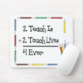 2 Teach ist 2 Touch-Leben 4 überhaupt Mousepad (Mit Mouse)