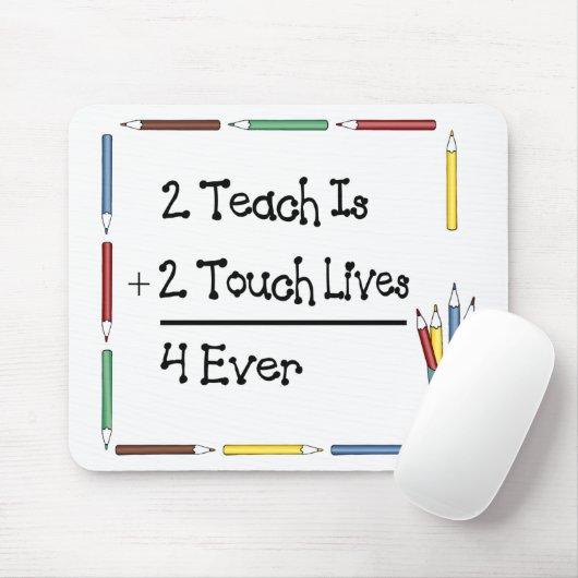 2 Teach ist 2 Touch-Leben 4 überhaupt Mousepad (Mit Mouse)