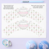 2 Teekessel-Rente Personalisierter Cupcake-Wrapper Flyer (Einzeln)