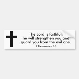 2 Thessalonians 3:3 Bible Verse Bumper Sticker  Autoaufkleber