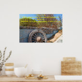 2 Tim 3:16: Alle Schrift ist von Gott atmet Poster (Küche)