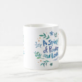2 Timotheus 1:7 - Ein Geist der Kraft und Liebe Kaffeetasse (VorderseiteRechts)