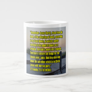 2 Timotheus 2:8-10 WEBU Mug Jumbo-Tasse