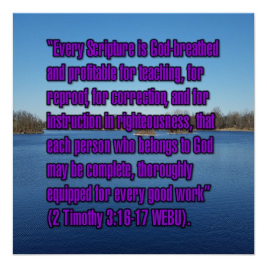 2 Timotheus 3:16-17 WEBU Poster (Vorderseite)