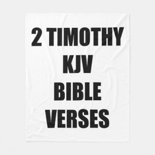 2 Timotheus KJV Bibelverse Fleecedecke