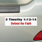 2 Timothy 1:12-13 Verteidige den Glaubenden Autoau Autoaufkleber (Auf Auto)