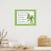 2 Timothy 1:12 Christliche Ermutigungsschrift Poster (Küche)