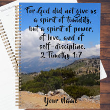 2 Timothy 1:7 Custom Bible Verse