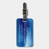 2 Timothy 1:7 Denn Gott hat nicht gegeben.... Gepäckanhänger (Vorderseite vertikal)