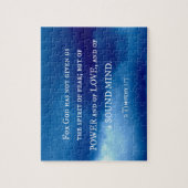 2 Timothy 1:7 Denn Gott hat nicht gegeben.... Puzzle (Vertikal)