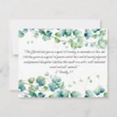2 Timothy 1:7 Englische birmanische Ivy White Note Mitteilungskarte (Vorderseite)