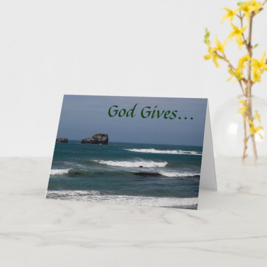 2 Timothy 1:7 Ermutigungskarte Karte (Gelbe Blume)