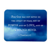 2 Timothy-1:7 für Gott hat nicht… gegeben Magnet (Horizontal)