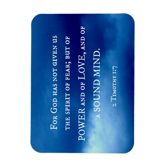 2 Timothy-1:7 für Gott hat nicht… gegeben Magnet (Vertikal)