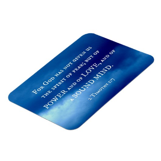 2 Timothy-1:7 für Gott hat nicht… gegeben Magnet (Linke Seite)