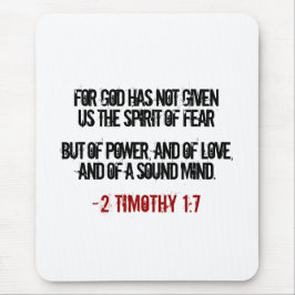 2 Timothy 1:7 Geschenke Mousepad