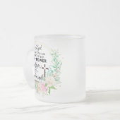 2 Timothy 1:7 Gott hat keinen Geist der Angst gege Mattglastasse (Vorderseite Links)