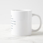 2 Timothy 1:7 Mandala Blume Jumbo Tasse (Rechts)