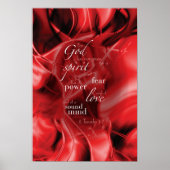 2 Timothy 1:7 Poster (Vorne)