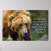 2 Timothy 1:7 Poster (Vorne)