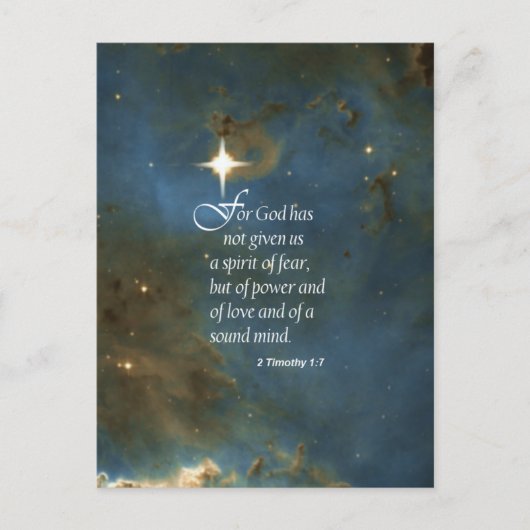2 Timothy 1:7 Postkarte (Vorderseite)