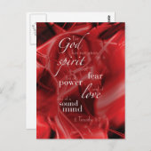 2 Timothy 1:7 Postkarte (Vorne/Hinten)