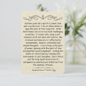 2 Timothy 1:7 Scripture Note Card Scrollsicherung (Stehend Vorderseite)