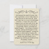 2 Timothy 1:7 Scripture Note Card Scrollsicherung (Vorderseite)