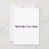 2 Timothy 3:5 KJV Bible Scripture Pic Begrüßung Karte (Rückseite)