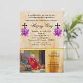 2 Timothy 4:6-8 Ich habe eine Babydusche fertig ge Einladung (Stehend Vorderseite)