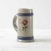 2 Timothy 4:7 - Ich habe den guten Kampf gekämpft Bierglas (Vorderseite Links)